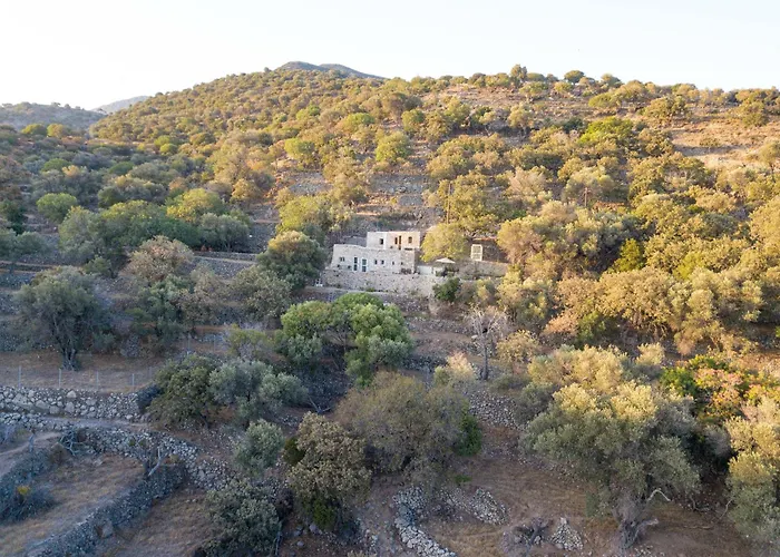 펜션 Messes Traditional Stone House With Amazing Sea View 2 Mandrákion